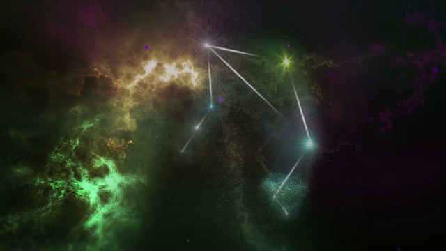 die sternkonstellation des sternbildes waage