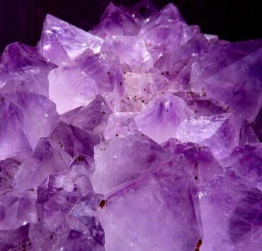 Edelstein Amethyst im Close Up